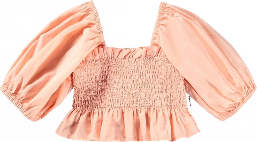 NEW MOLO girl's rosine blouse in peach